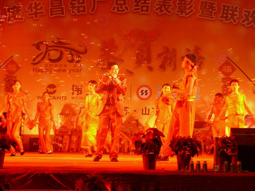 春节新年晚会精彩演出-伟昌铝材