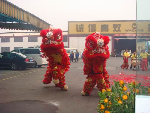 开工大吉   醒狮助兴-伟昌铝材