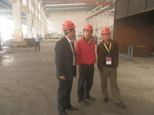 中国修建金属结构协会向导到我公司考察