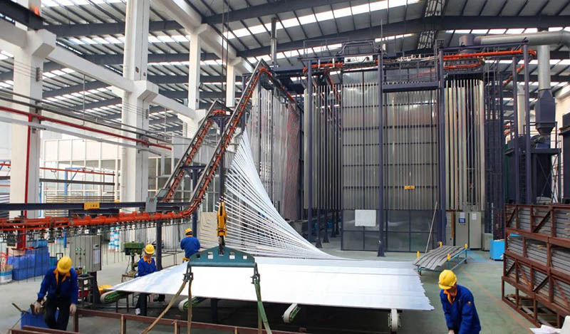 9393体育集团铝合金型材粉末喷涂生产线