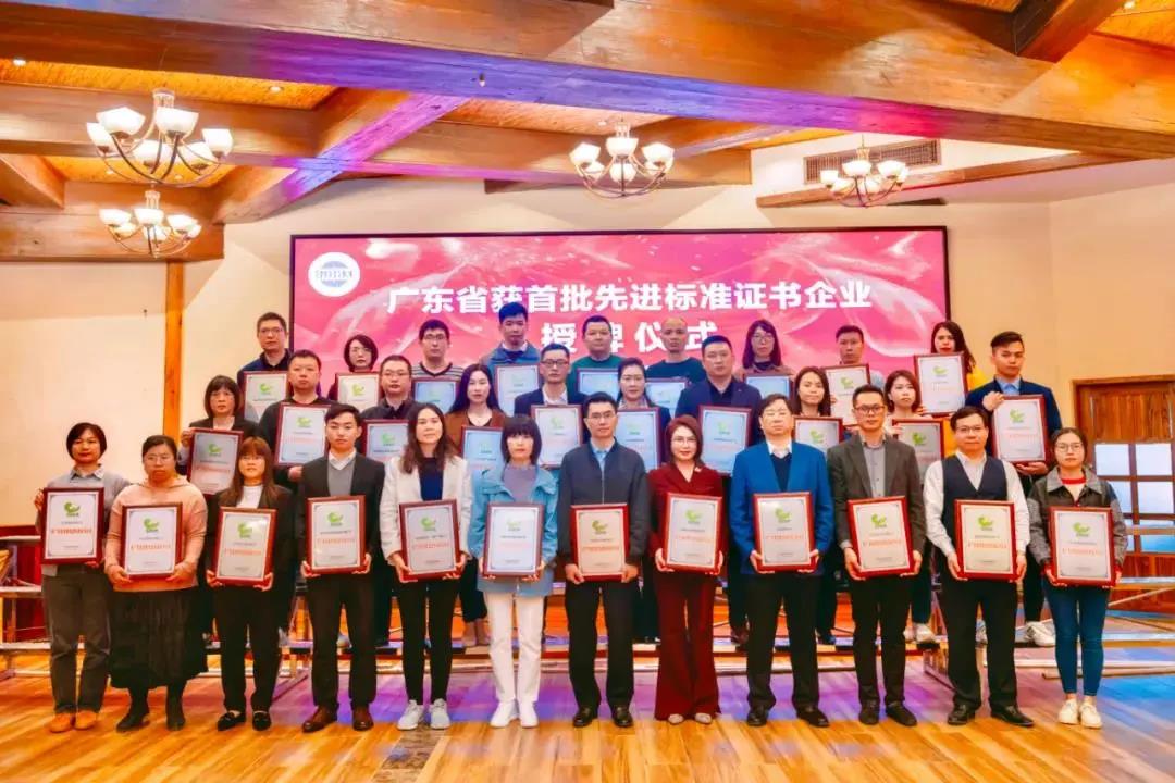 再传喜报!9393体育集团获得广东省首批"先进标准证书"!